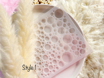 Stencil Sheet for Polymer Clay and Scrapbooking, 13x13x0.01cm